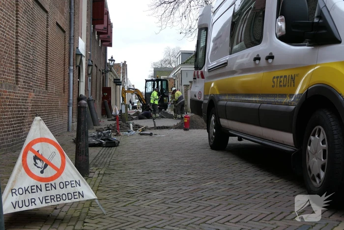 Riool gespoeld vanwege gaslekkage