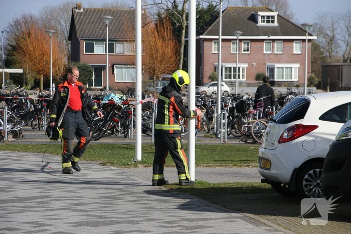 Schoolplein Fioretti College afgesloten na stormschade