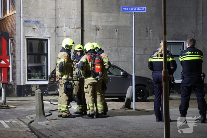Brand in schoorsteen van woning