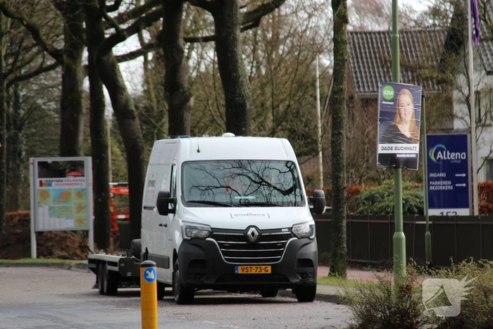 Doorgaande weg afgesloten vanwege gaslekkage
