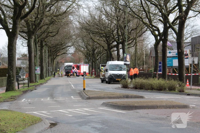 Doorgaande weg afgesloten vanwege gaslekkage