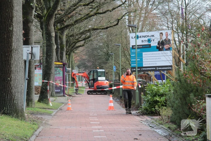 Doorgaande weg afgesloten vanwege gaslekkage