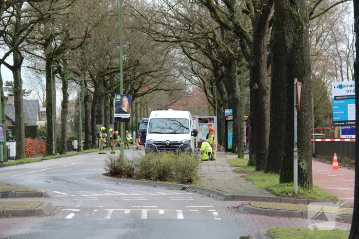 Doorgaande weg afgesloten vanwege gaslekkage
