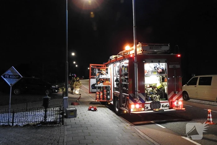 Flinke brand in schoorsteen van woning