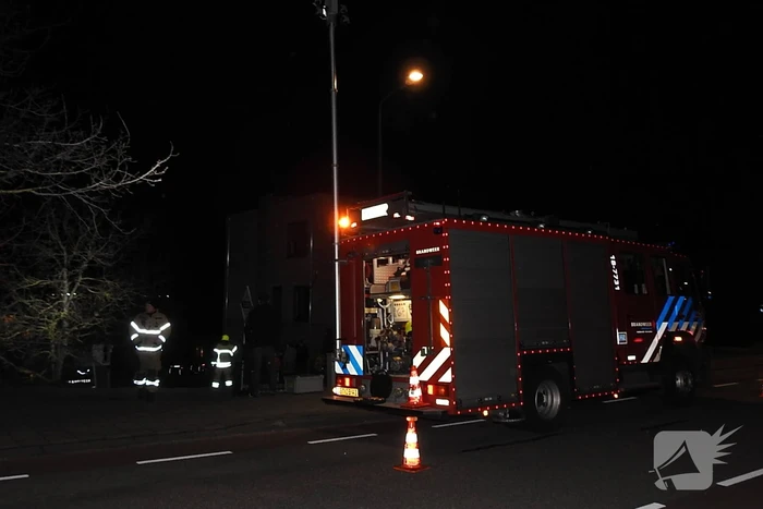 Flinke brand in schoorsteen van woning