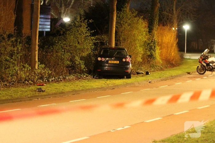 Twee gewonden bij frontale botsing tegen boom