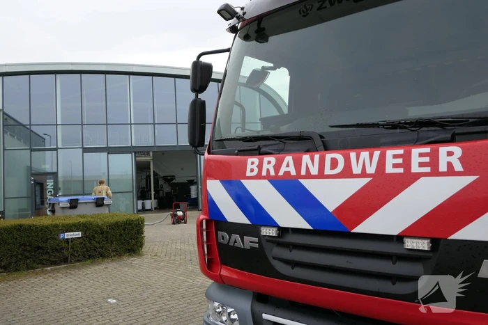 Koffiebranderij geventileerd door brandweer