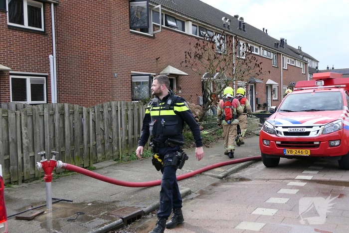 Flinke rookontwikkeling bij brand in woning