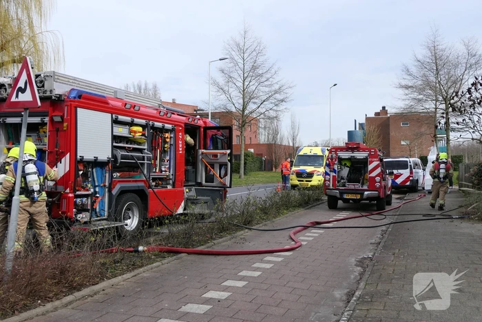 Flinke rookontwikkeling bij brand in woning