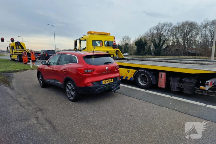 Zeven voertuigen betrokken bij kettingbotsing