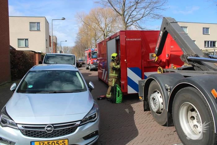 Lastig te bereiken brand in woning