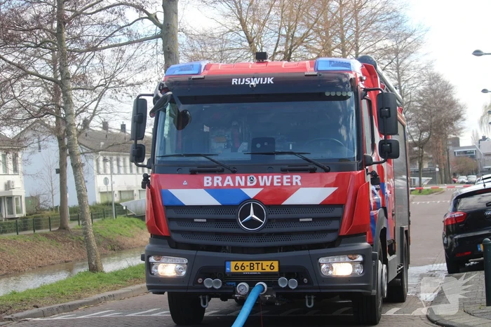 Lastig te bereiken brand in woning