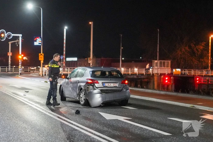 Aanhouding en schade bij kop-staart botsing