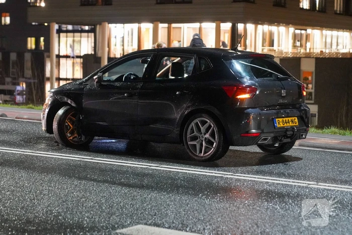 Aanhouding en schade bij kop-staart botsing