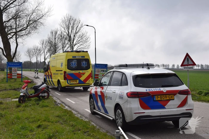 Scooterrijder gewond na val