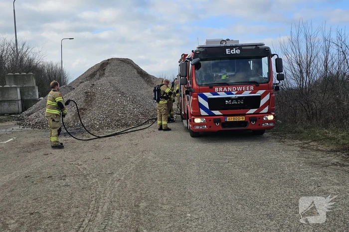 Brandstichting in bouwafval