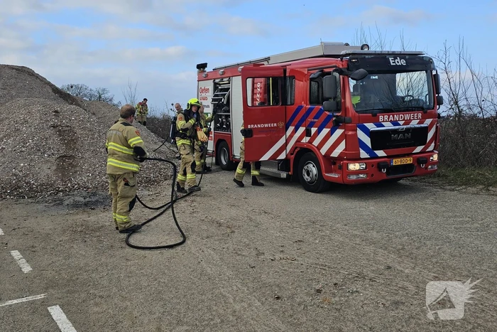 Brandstichting in bouwafval