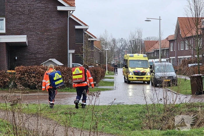 Traumahelikopter landt in de wijk Kernhem