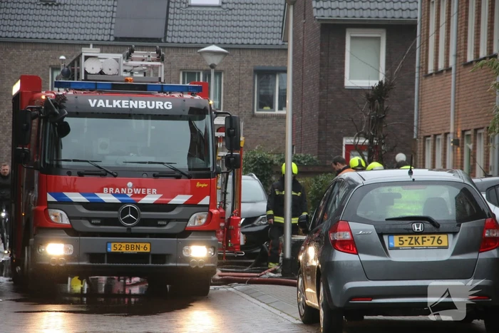 Brand op zolderetage van woning