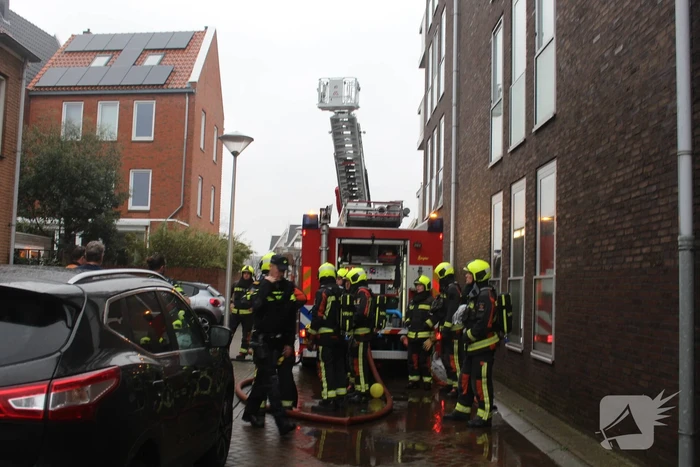 Brand op zolderetage van woning