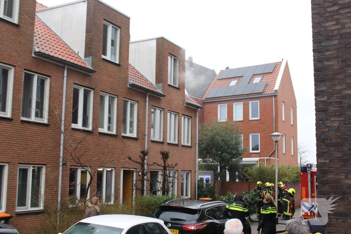 Brand op zolderetage van woning