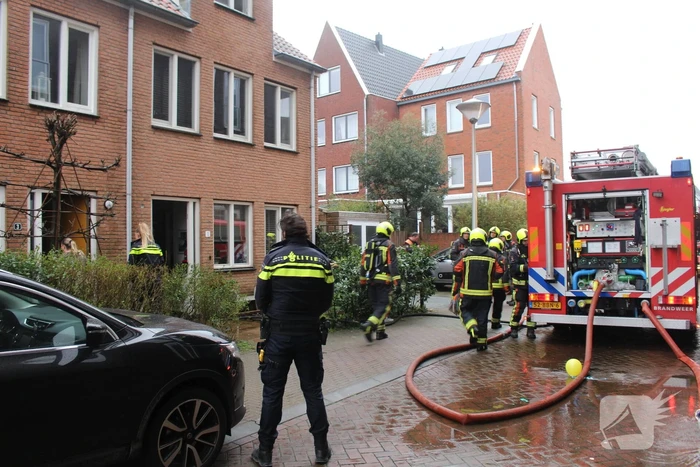 Brand op zolderetage van woning