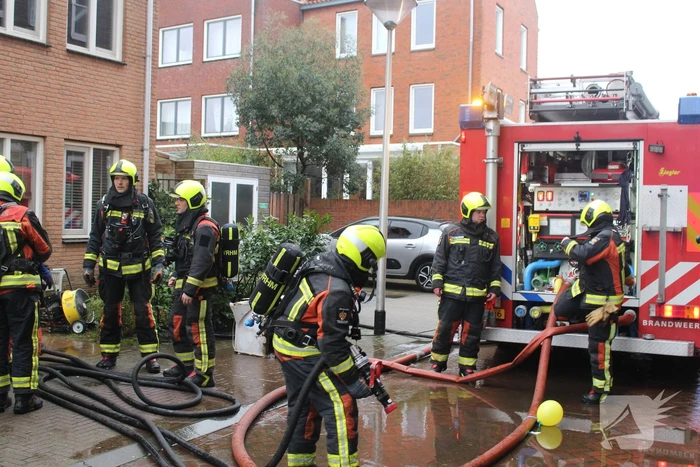 Brand op zolderetage van woning