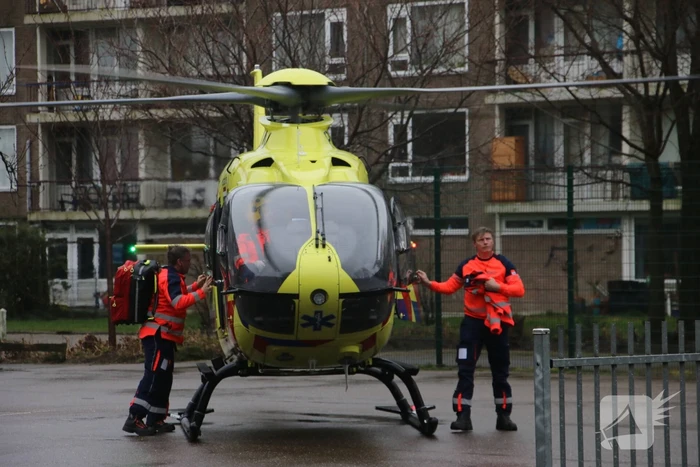 Traumahelikopter ingezet voor incident in flatwoning