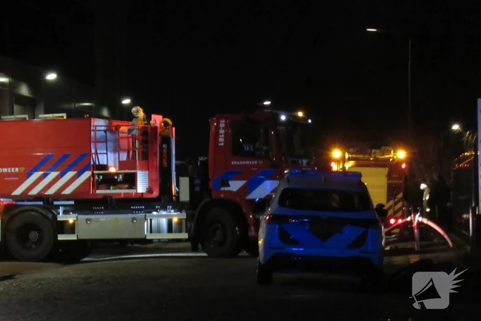 Brand op containerschip