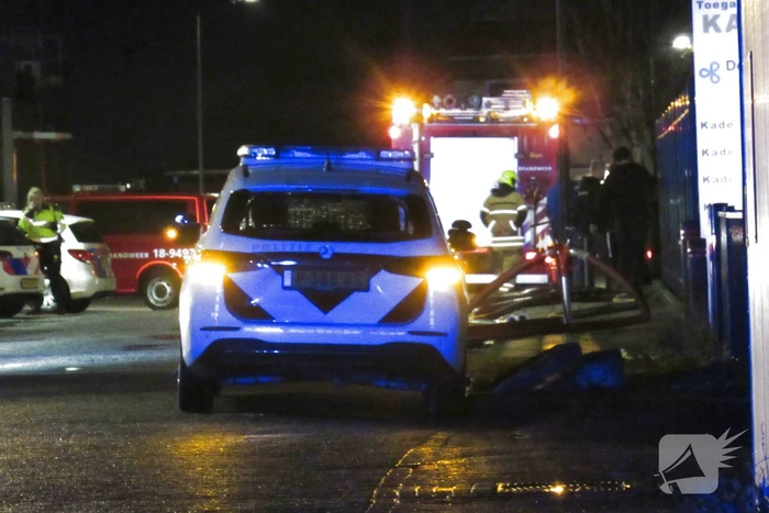 Brand op containerschip