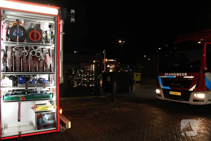 Brand op containerschip