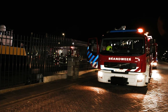 Brand op containerschip