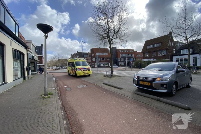 Voorwiel fiets in de kreukels bij botsing