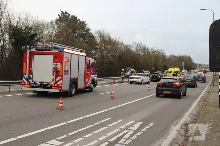 Veel schade bij kop-staartbotsing