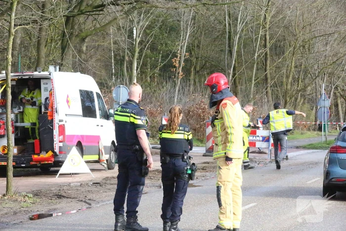 Straat afgezet door gaslekkage