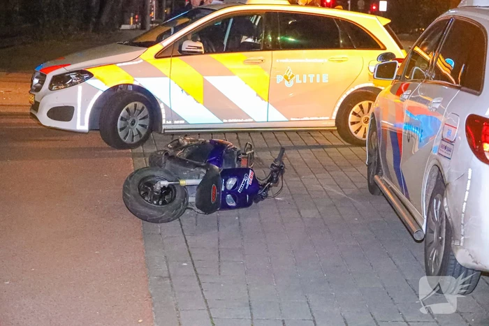Politieachtervolging eindigt na botsing