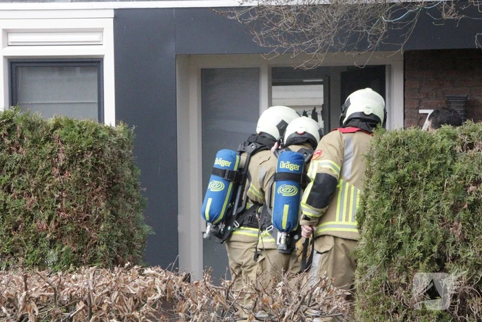 Brand in keuken van woning