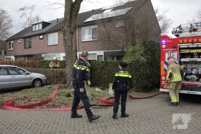 Brand in keuken van woning