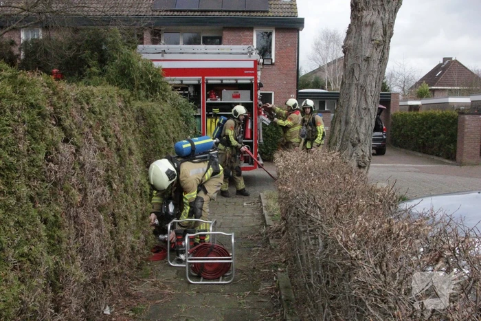 Brand in keuken van woning