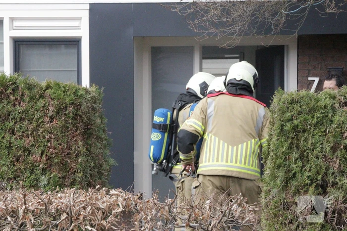 Brand in keuken van woning