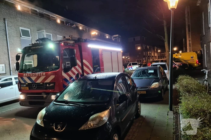 Brand in keuken van woning
