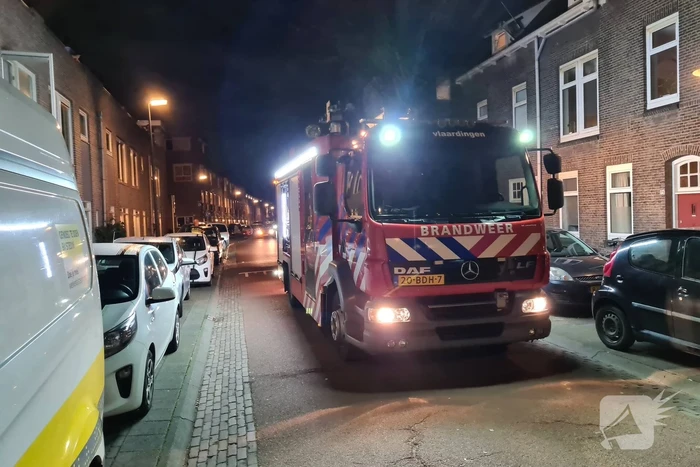 Brand in keuken van woning