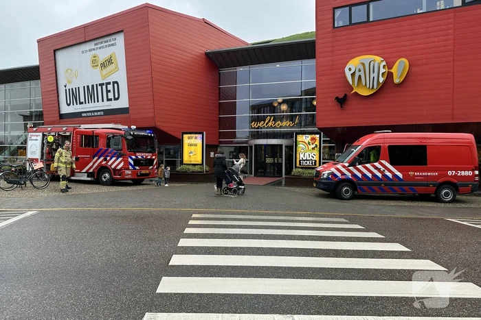 Brandweerthema bij kleuterbioscoop