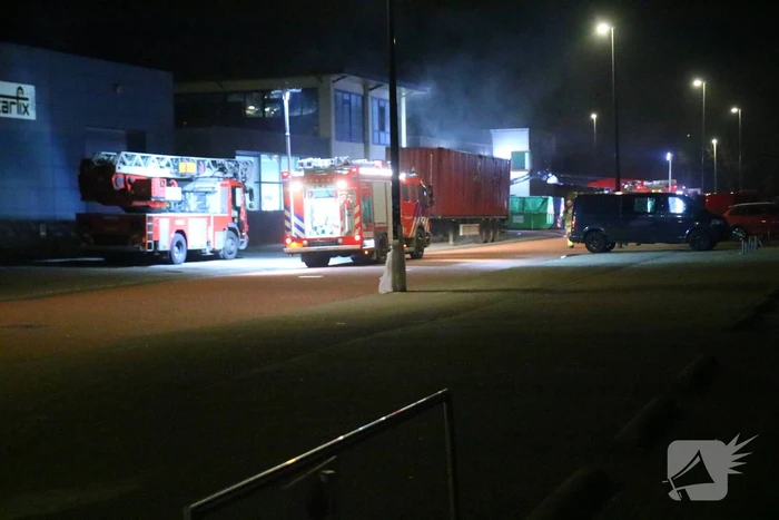Grote brand in industriepand