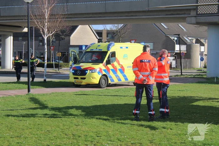 Trauma-arts per helikopter ingevlogen ter assistentie van ambulance