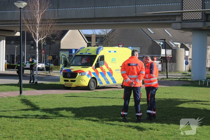 Trauma-arts per helikopter ingevlogen ter assistentie van ambulance
