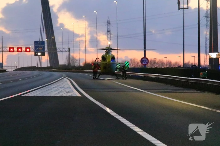 Snelweg afgesloten na zwaar ongeval
