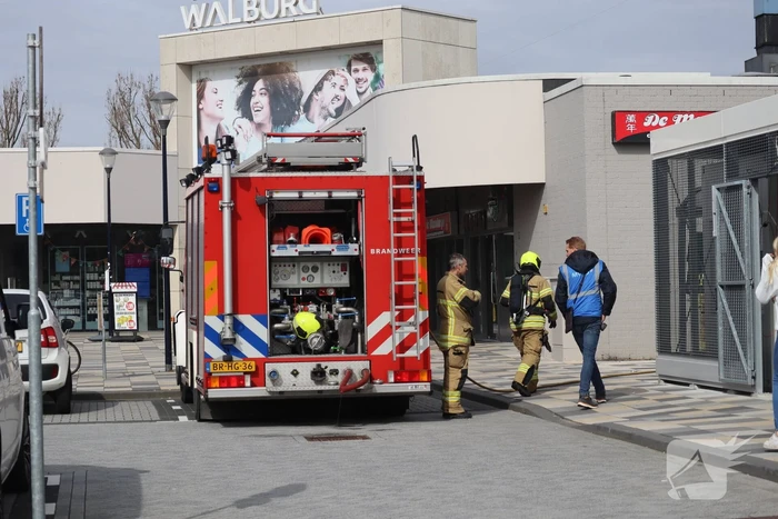 Brand tijdens verbouwing supermarkt