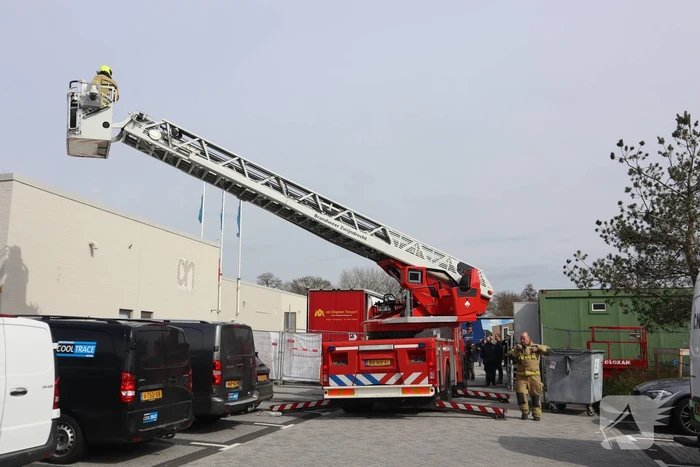Brand tijdens verbouwing supermarkt