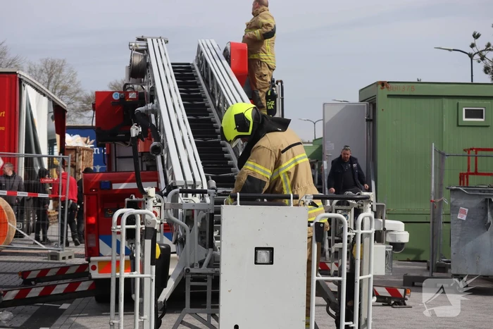 Brand tijdens verbouwing supermarkt